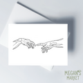 The Creation Line Art Greeting Card(s)