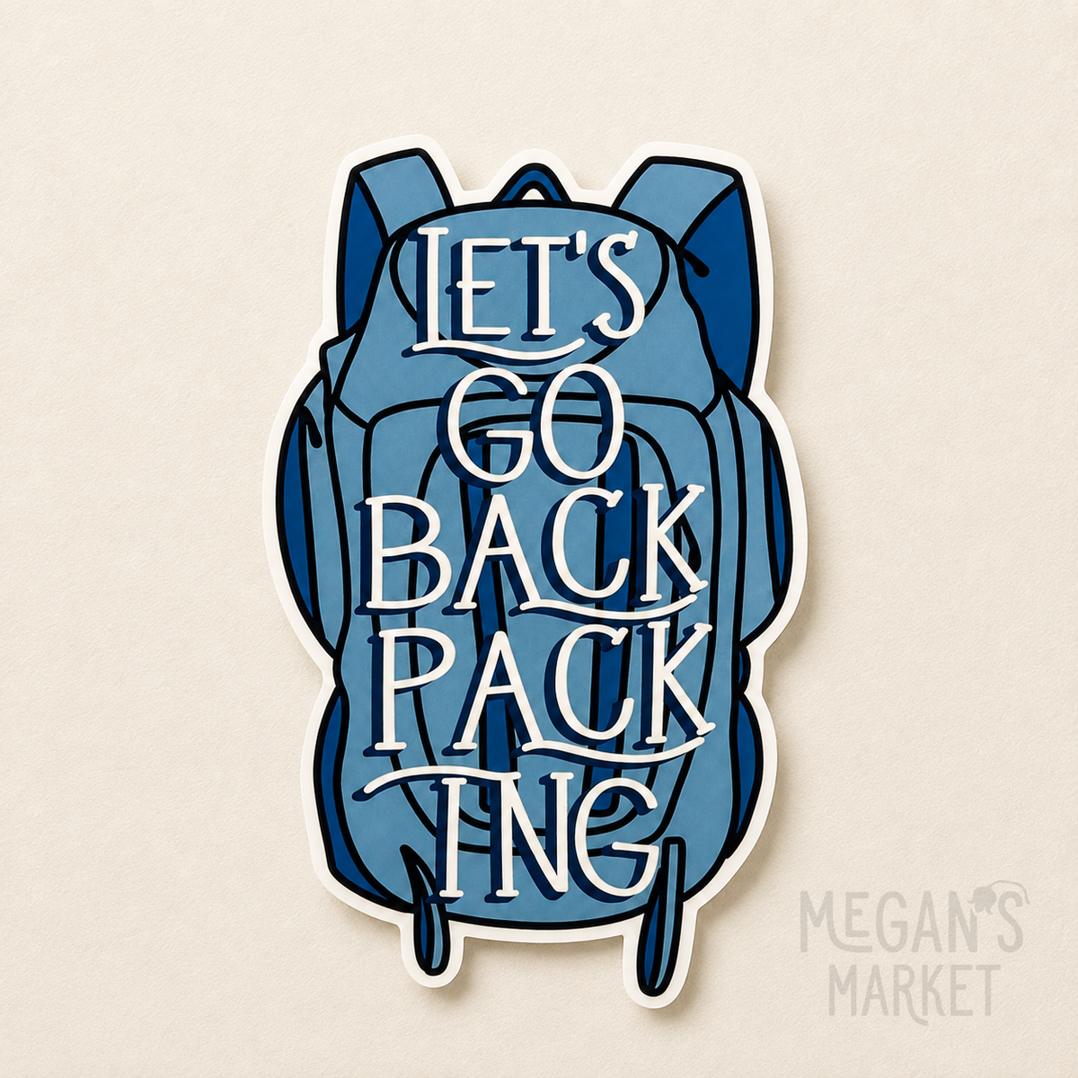 Waterproof Backpacking Sticker
