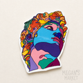 Statue of David Colorful Weatherproof Sticker