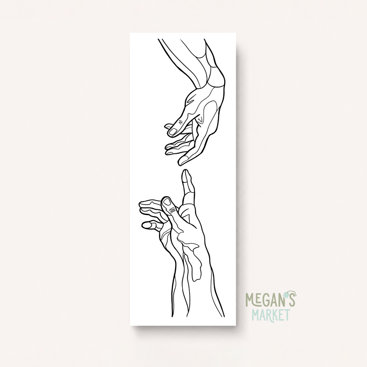 Creation Line Art Bookmark