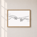 The Creation Line Art Print
