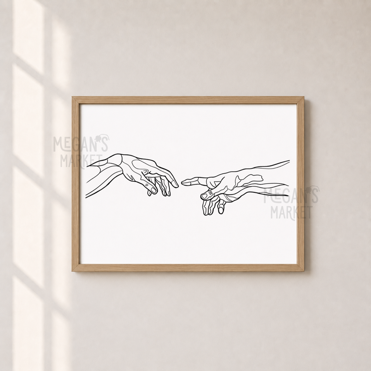 The Creation Line Art Print