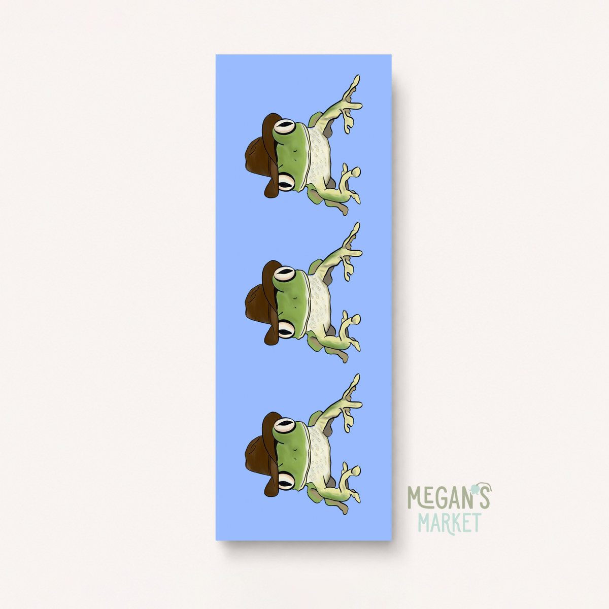 Rootin' Tootin' Frog Cowboy Bookmark
