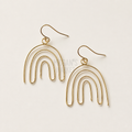 Wire Rainbow Dangle Earrings