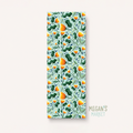 Green Squiggly Floral Bookmark