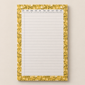 Yellow Floral Medium Notepad