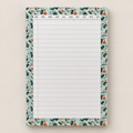 Groovy Green Floral Medium Notepad