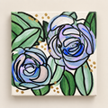 Blue Floral Mini-Painting