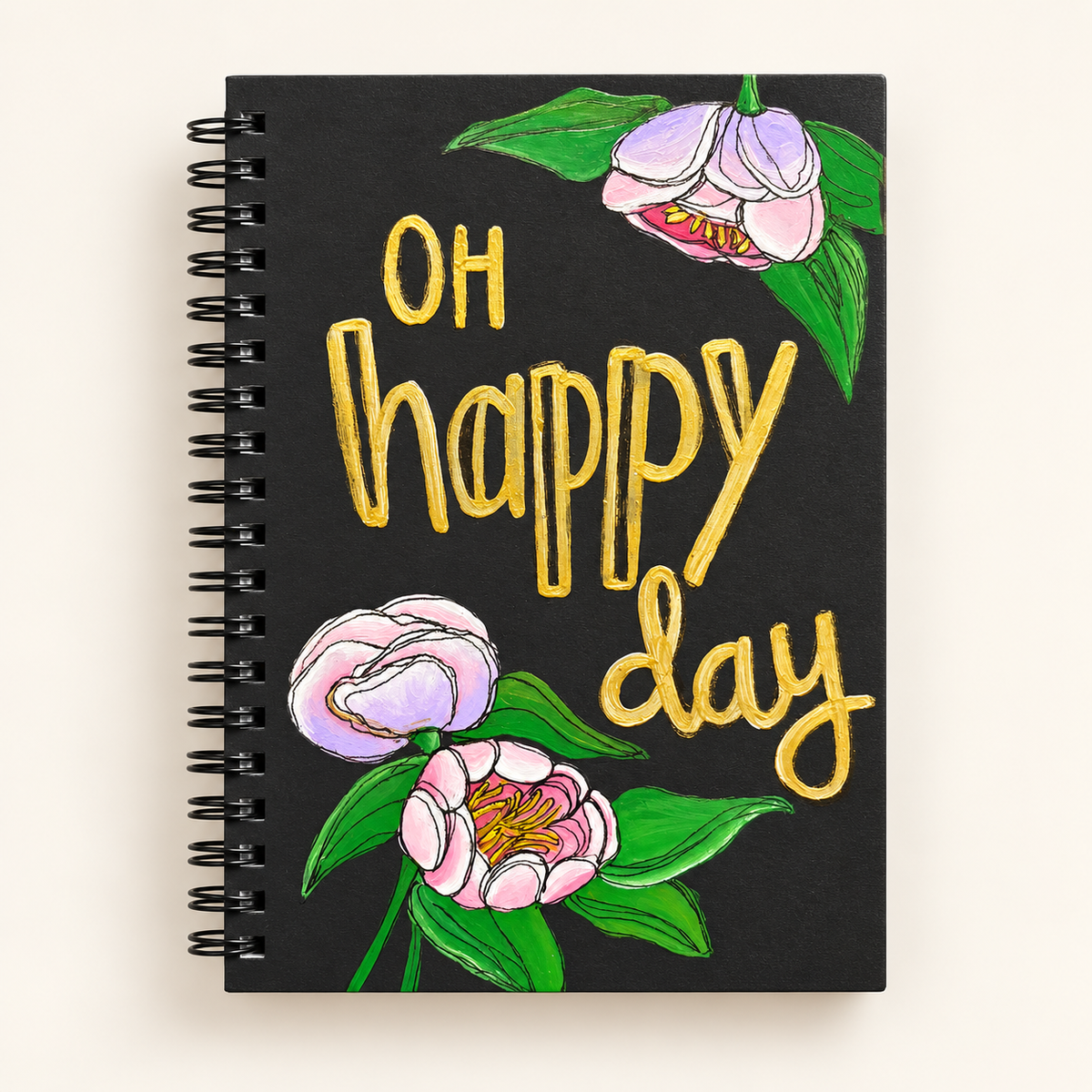 Oh Happy Day Hand-painted Notebook