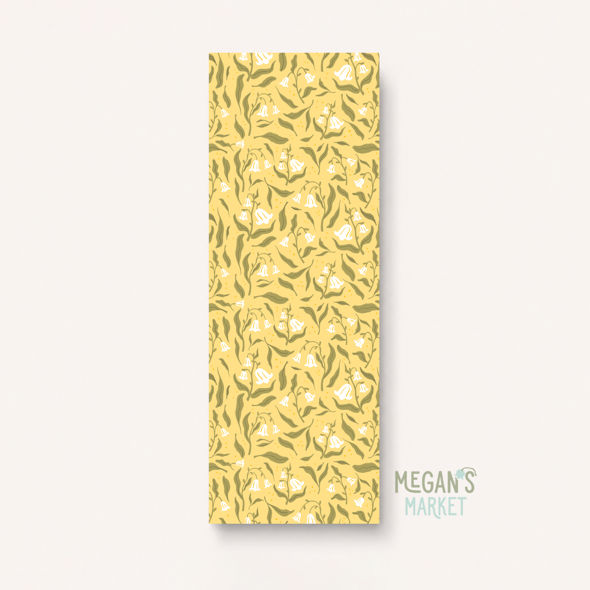Yellow Floral Bookmark
